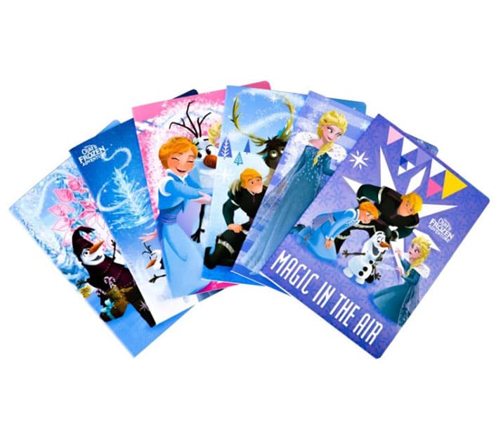 Velike sveske u uske i široke linije 10 komada - Disney Frozen 32223