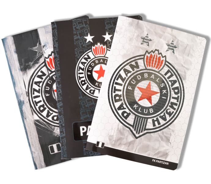 Velike sveske u linije 10 komada - FK Partizan
