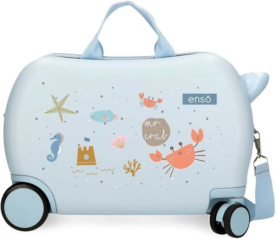 Dečji kofer za vožnju Enso Mr Crab blue 97510