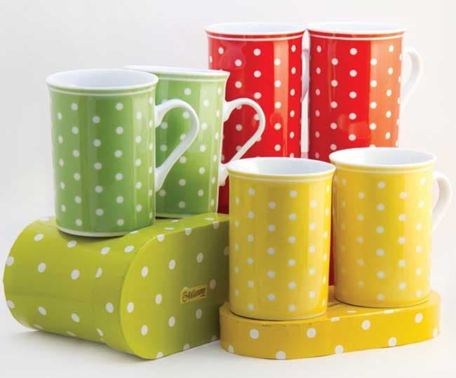 Set šolja sa kutijom Maestro MR10032 Crvene