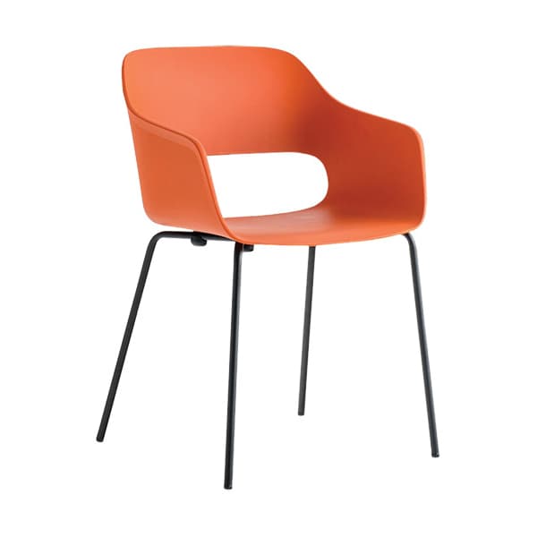 Stolica Babila AC oranž - crna