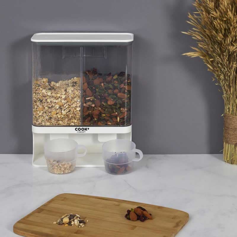 Dispenzer za žitarice Cook Concept 3L sa dve šolje 