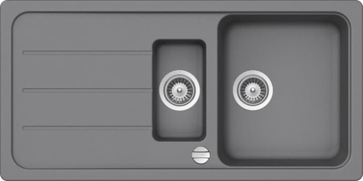 Granitna sudopera Formhaus D-150L siva