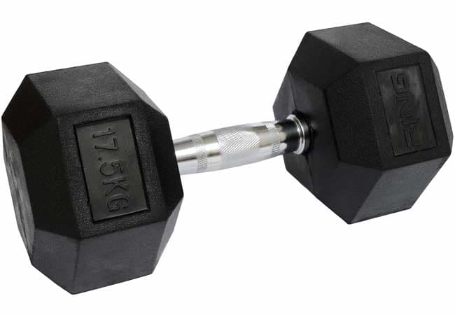 Bučica gumirane HEX 1x17,5kg RING DB6101-17,5