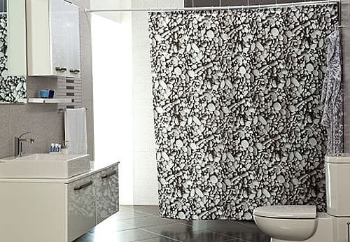 Zavesa za kadu i tuš kabinu Rocks 180x200