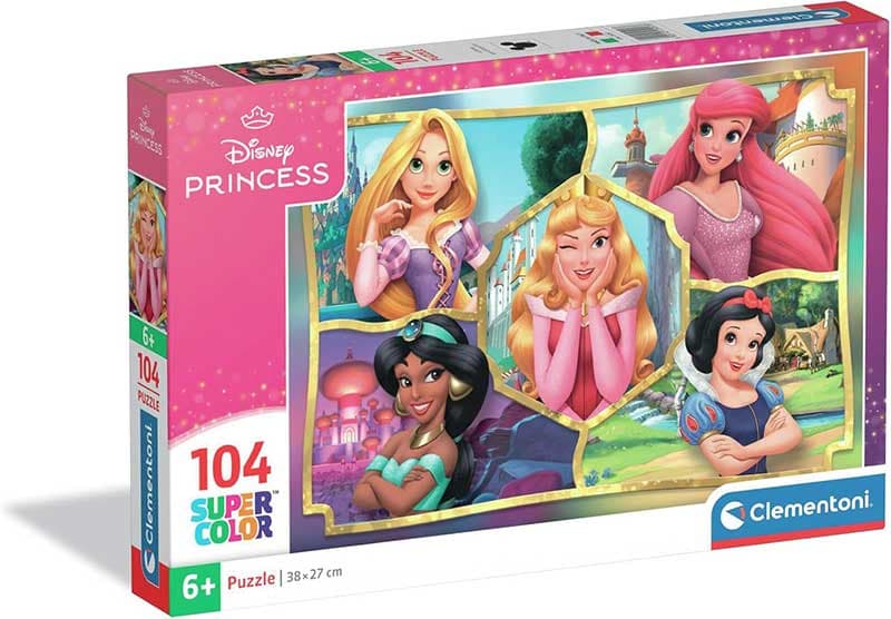 Puzzle slagalice za decu 104 dela Disney Princess Clementoni 25057