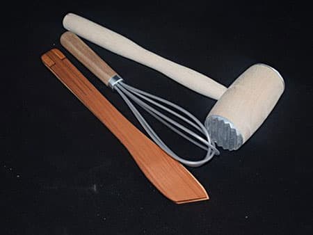 Set tučak za meso, sklopiva štipaljka i ručna mućkalica