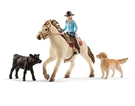 Schleich Figure - Konji - Vestern jahanje na kvarter konju 42419