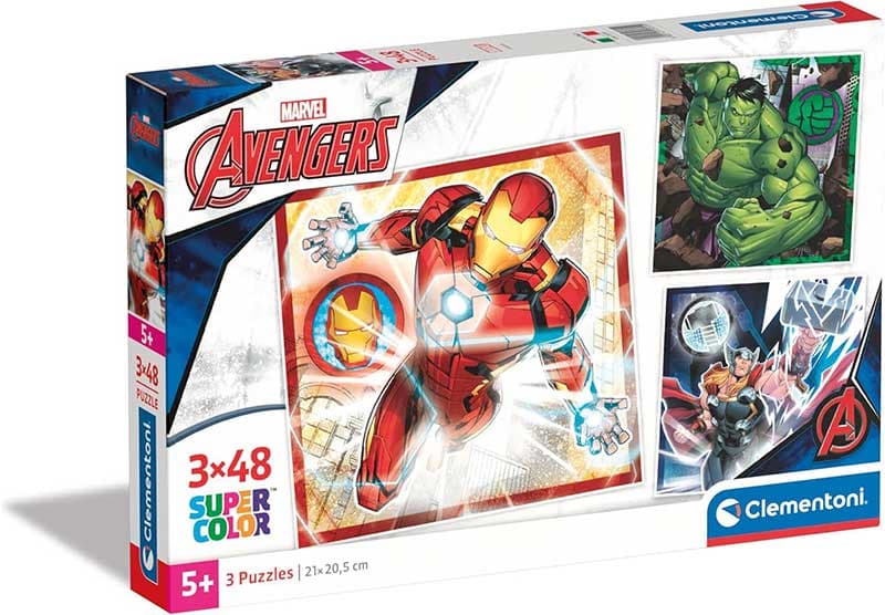 Puzzle slagalice za decu 3x48 delova Marvel Avengers Clementoni 25315