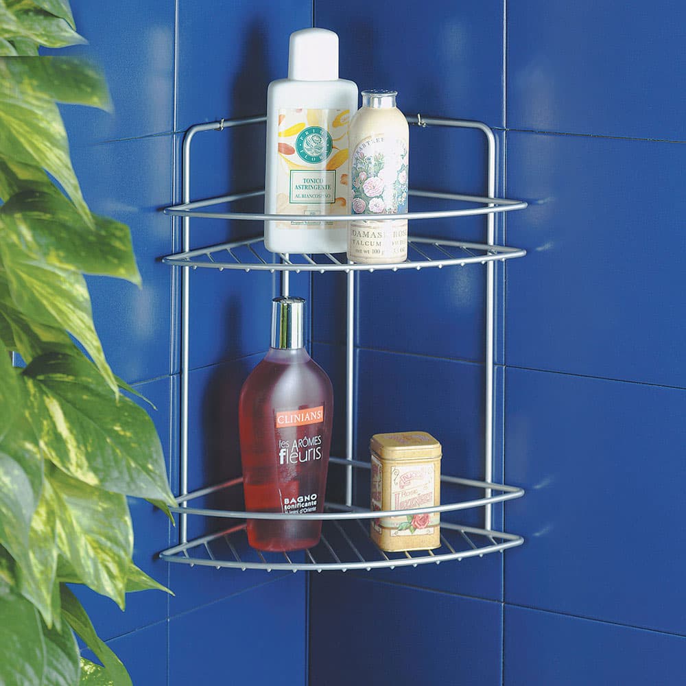 Ugaona polica za kupatilo dva nivoa 40.42.13