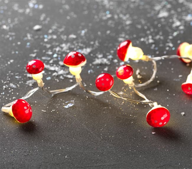Novogodišnje lampice na baterije Mushroom 20 LED