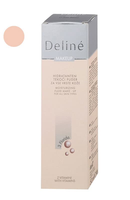 Deline make up - tečni puder za lice Florida 3 50 ML