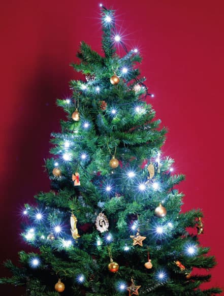 Dekorativne lampice za novogodišnju jelku 100 belih LED dioda KI100LED/WH