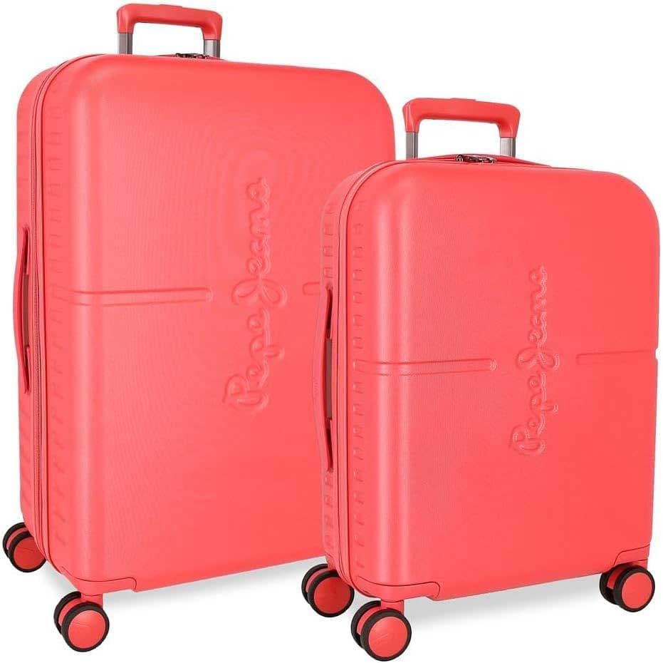 Putni koferi 70cm i 55cm Pepe Jeans Highlight coral 76895