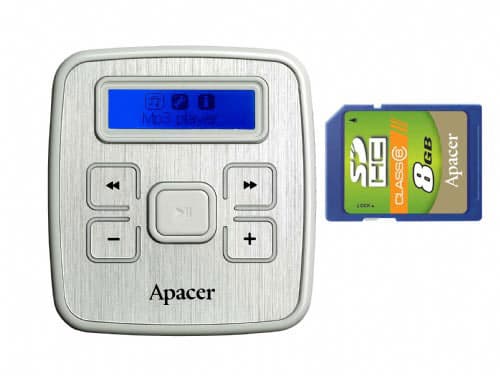 Apacer AU-232 - MP3 player 4 GB + slot za SD karticu