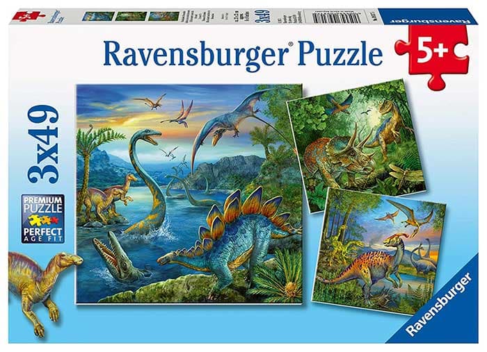 Puzzle 3x49 delova Dinosaurusi Ravensburger 09317