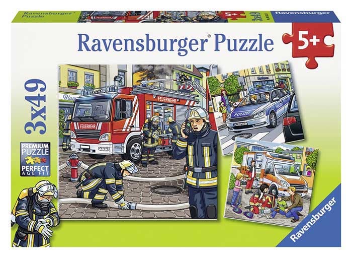 Puzzle 3x49 delova Akcija na ulici Ravensburger 09335