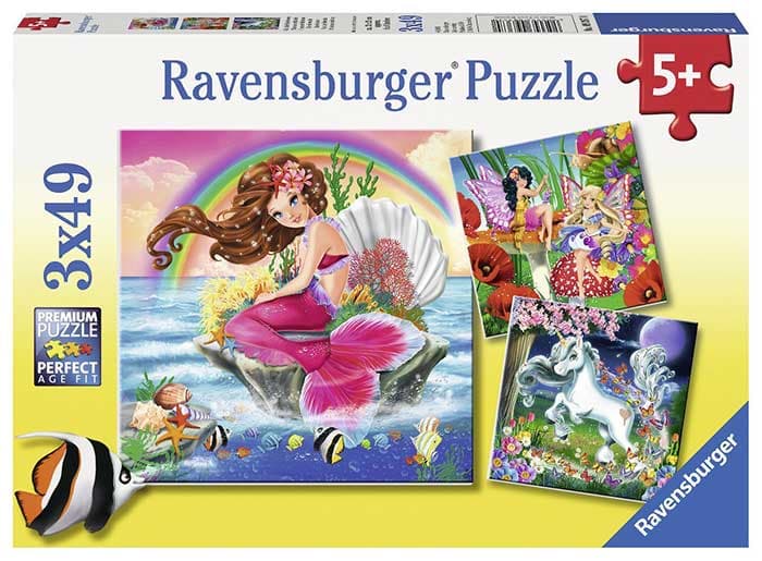 Puzzle 3x49 delova Fantastična stvorenja Ravensburger 09367
