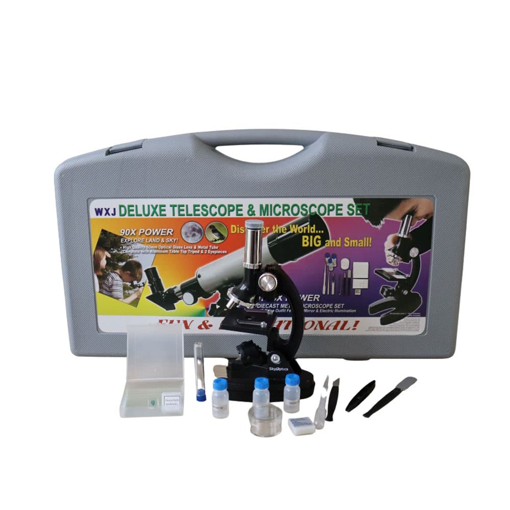 Set Skyoptics XWJ teleskop i mikroskop