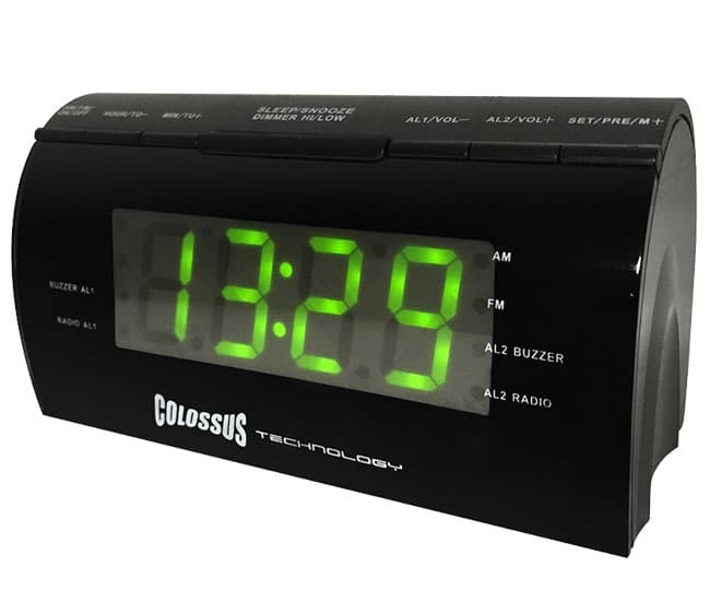 Colossus Radio budilnik sa dvojnim alarmom CSS-1850