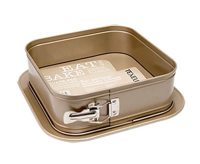 Kalup za tortu pravougaoni Texell gold line 24x24x7.9cm TPGL-T243