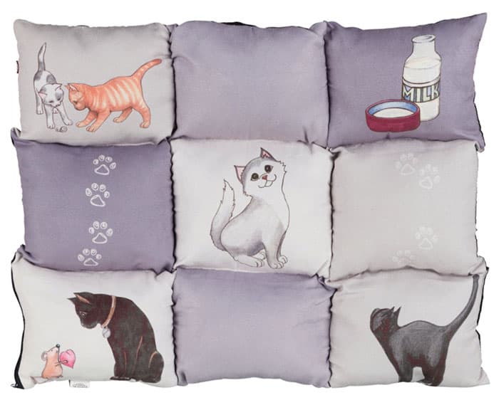 Jastuk za mačke Patchwork Grey Trixie 37074