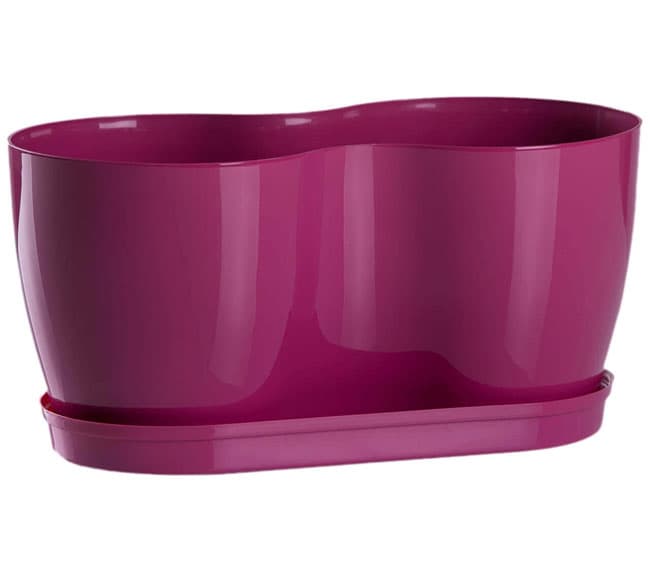 Dupla saksija za cveće Lady Roze 2x12cm