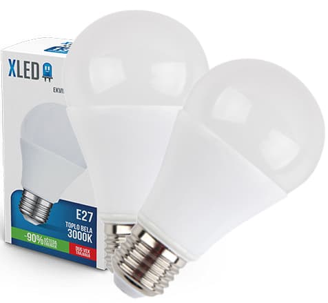 XLED Led Sijalica E27 13W Toplo bela 2 komada 023452