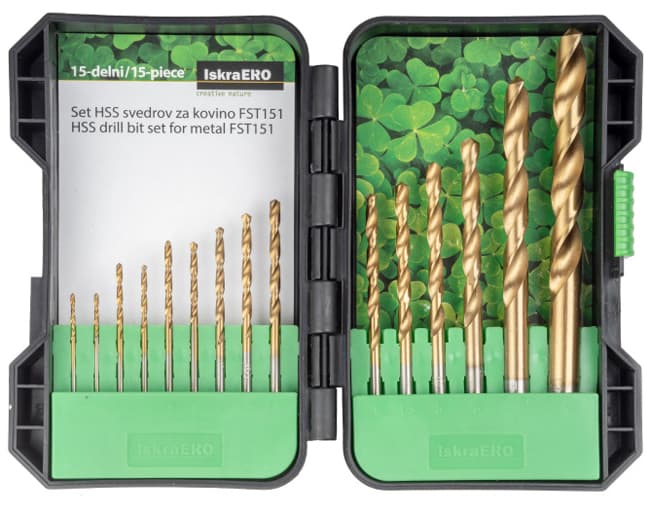 Iskra Set burgija za metal 15 kom. FST151