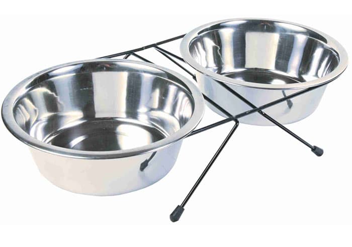 Činije 0.45l na stalku za hranjenje psa Trixie 24831