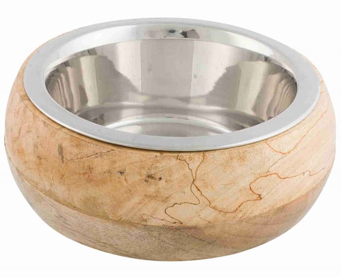 Inox činija 0.45l sa drvenom oblogom - za pse Trixie 24825