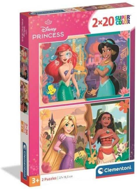 Puzzle slagalice 2x20 delova Disney Princess Clementoni 24092