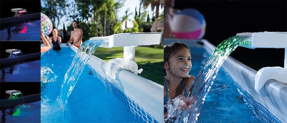 Multikolor LED vodopad za bezen Intex 28090