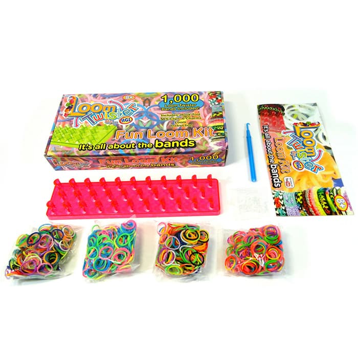 Kreativni set sa 1000 gumica za izradu ukrasa