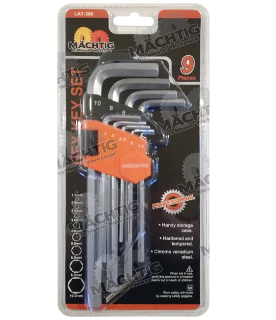 Imbus ključevi Set 1.5-10mm Machtig LAT-366