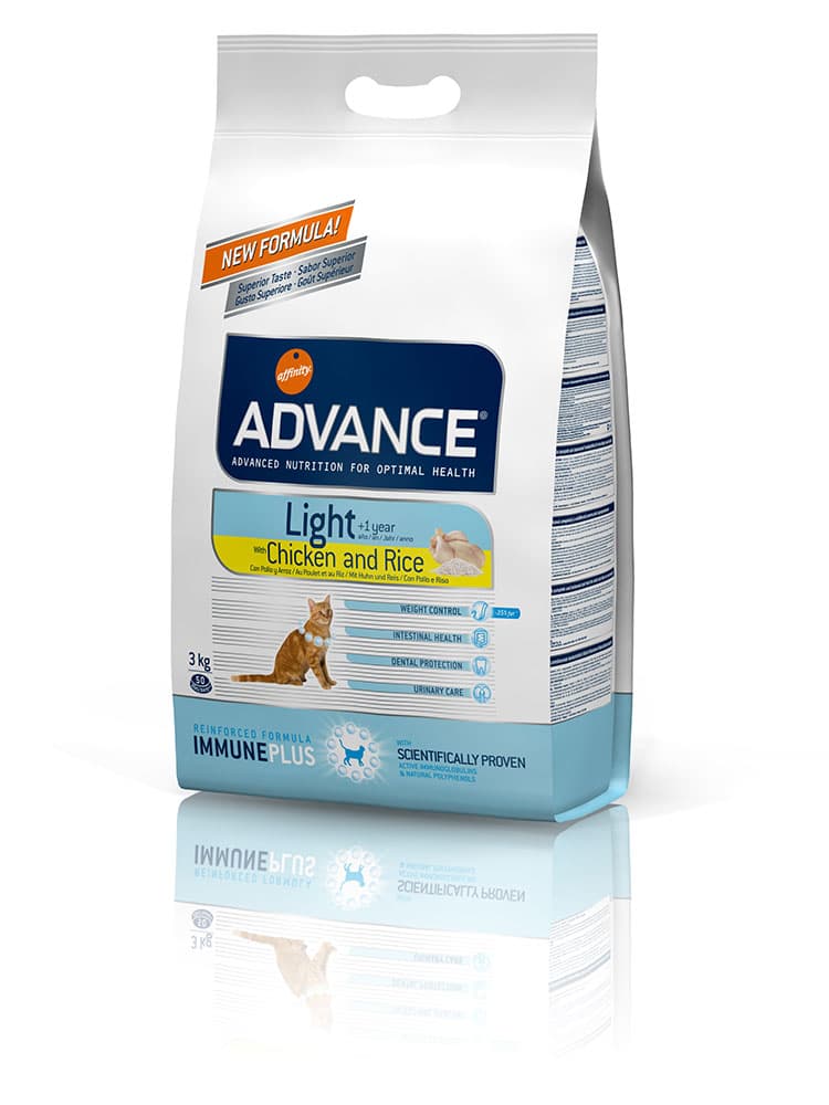 Advance Light Hrana za mačke - piletina i pirinač 3kg
