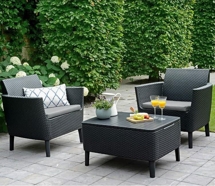 Balkonska Garnitura Salemo Grafit - Curver - Allibert 