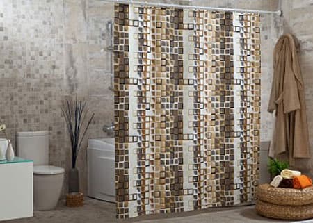 Zavesa za kadu i tuš kabinu Kare bež 180 x 200 cm