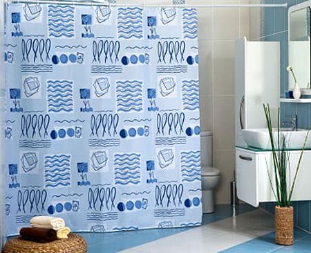 Zavesa za kadu i tuš kabinu Rose-Bud 180 x 200 cm