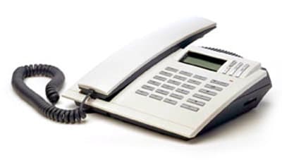 Stoni žičani fiksni telefon TP 0126 DRS Electronics Crni