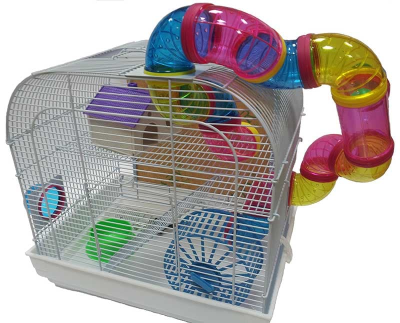 Kavez za hrčka sa tunelom kućicom opremom B4104