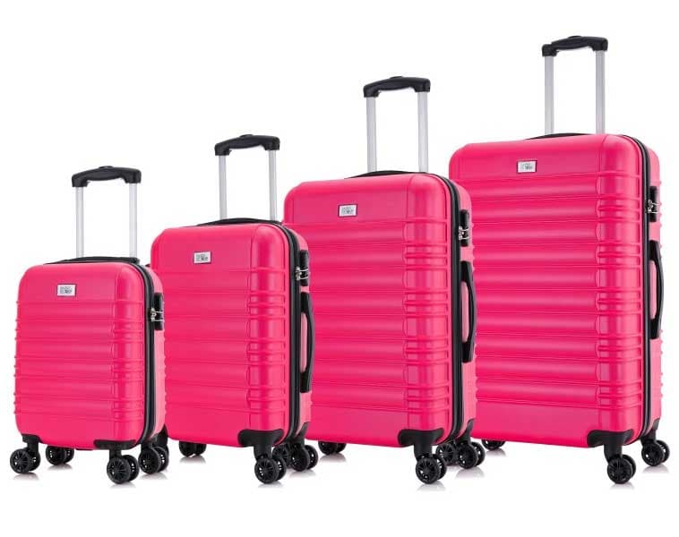 Komplet 4 ABS kofera Sanremo crvena