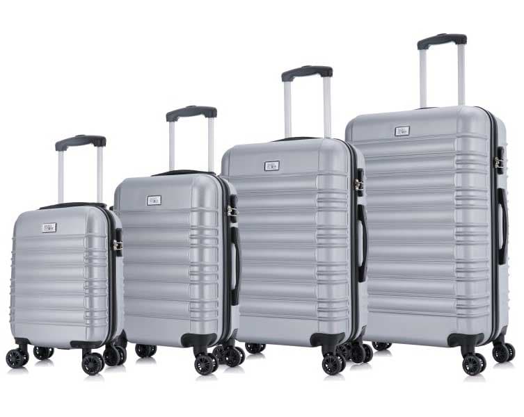 Komplet 4 ABS kofera Sanremo siva
