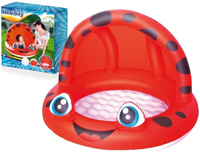 Bestway Bazen za bebe sa zaštitom od sunca 52189 Crveni