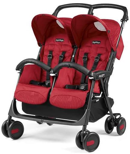 PEG PEREGO Kolica za blizance ARIA TWIN SHOPPER Class Geo Red