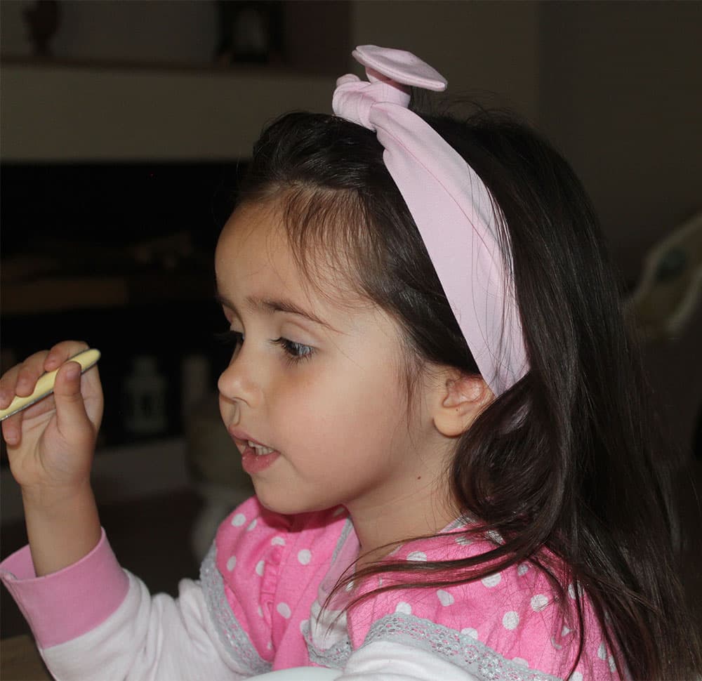 NunaNai traka za kosu roze