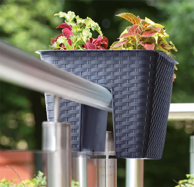 Prosperplast Balkonska saksija Ratolla Rail Brown DRLB400-440U