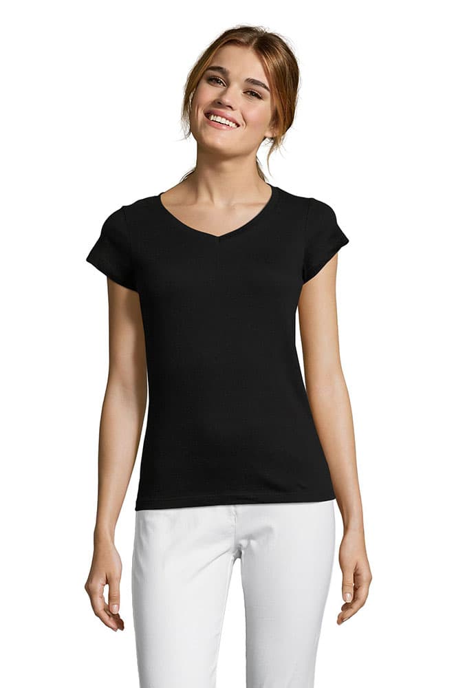 Sols Ženska majica V izrez Moon Black veličina M 11388