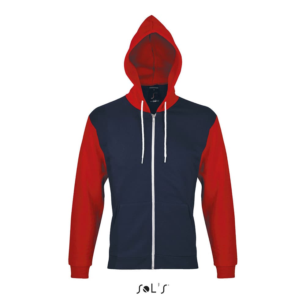 Sols Uniseks dukserica Silver navy/red veličina S 47700