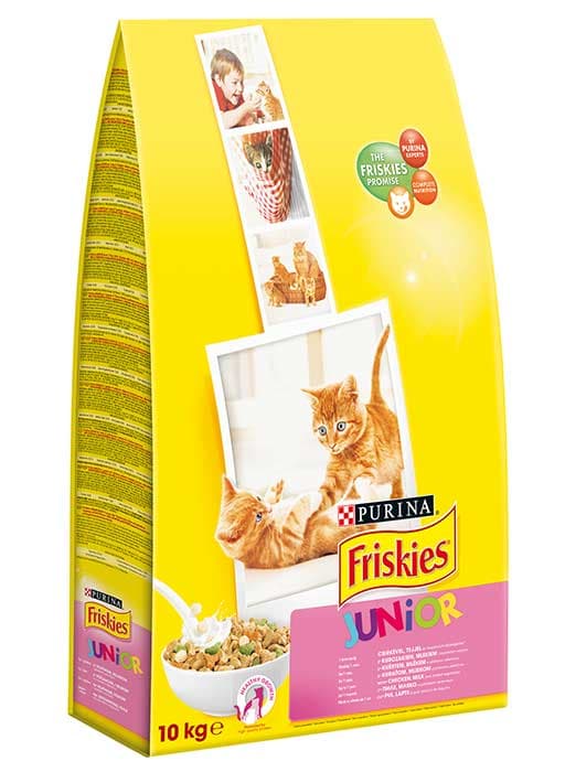 Friskies Junior Hrana za mačke  do godinu dana - piletina i mleko - 10kg